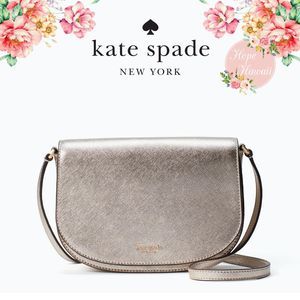 NWT Kate Spade Reiley Flap Crossbody - Metallic